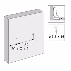 Hettich 9117341 glissière et coulisse pour tiroir