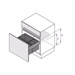 Hettich 9278336 glissière et coulisse pour tiroir