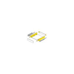 Tiroir InnoTech Atira kit jaune hauteur70 520mm blanc Hettich
