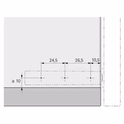 Hettich 9089630 glissière et coulisse pour tiroir