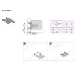 Hettich 9321561 glissière et coulisse pour tiroir