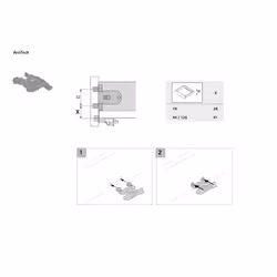 Hettich 9321561 glissière et coulisse pour tiroir