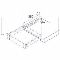 Hettich 9135703 glissière et coulisse pour tiroir 20 kg