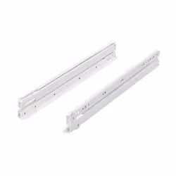 Paire de coulisses à galets sortie totale FR6142 HETTICH - Blanc - Charge 50 Kg - L.500 mm - 41643 - Coulisse à galets retour ...