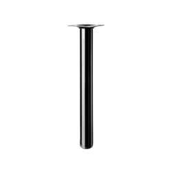 Hettich - Pied De Table Basse Cylindrique Fixe Acier Époxy Noir, 30 Cm