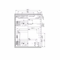 Hettich 46735 glissière et coulisse pour tiroir