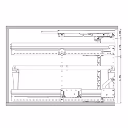 Hettich 46735 glissière et coulisse pour tiroir