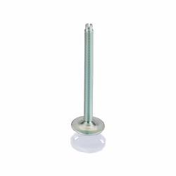 Vis à filetage M8. Ø du pied au sol : 30 mm. Avec protection plastique pour pied. ◉ Détails : Matière du patin : polyamide (P ...