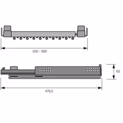 Hettich 9132916 porte-manteaux
