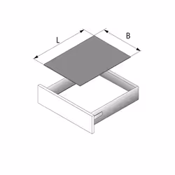 Hettich 9209536 glissière et coulisse pour tiroir 520 mm