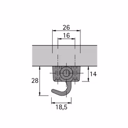 Hettich 72267 glissière et coulisse pour tiroir