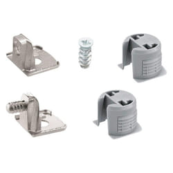 Hettich - Raccord de connexion.73619 trou 18 zingué gris