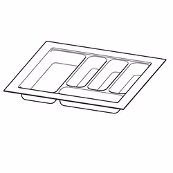 Hettich 9194922, Plastique, Argent, 450 mm, 380 mm, 1 pièce(s)
