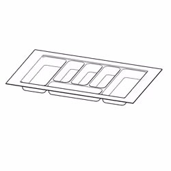 Hettich 9194924, Plastique, Argent, 450 mm, 380 mm, 1 pièce(s)