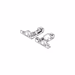 Jeu gauche et droite. Réglage latéral intuitif et sans outil jusqu'à +/ -1,5 mm. Réglage en hauteur jusqu'à 3 mm. Matière Zam ...