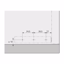 Hettich 9089587 glissière et coulisse pour tiroir