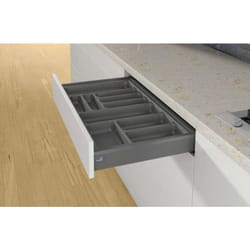 Hettich - Range-couverts orgatray 440 anthracite - Pour caisson AvanTech You de largeur : / - Largeur maxi : 900 mm - Largeur mini : 801 mm - Pour