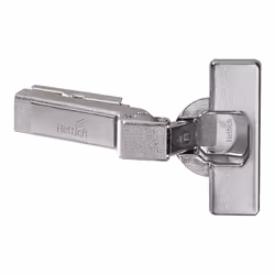 Charnière automatique à clipser. Pour meubles d'angles et à pans coupés avec angle de caisson de 20°. Avec dispositif automat ...