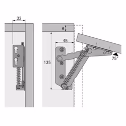 Hettich 79397 glissière et coulisse pour tiroir