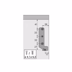 Hettich 79397 glissière et coulisse pour tiroir