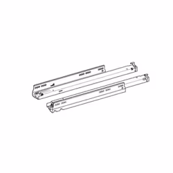 Coulisse Actro 5D pour tiroir bois avec amortissement Silent System - charge 40 kg - longueur 480 mm - 1 paire