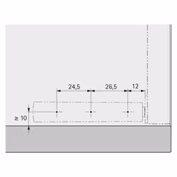 Hettich 9089605 glissière et coulisse pour tiroir