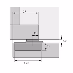 Hettich 9072548 glissière et coulisse pour tiroir