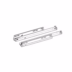 Coulisse Actro 5D pour tiroir bois avec amortissement Silent System - charge 40 kg - longueur 400 mm - 1 paire