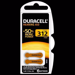 Duracell 312-Braun - COMMUTATEUR KVM - Activair 312 Lot de 30 Piles pour appareils auditifs Marron