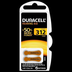 Duracell 312-Braun - COMMUTATEUR KVM -  Activair 312 Lot de 30 Piles pour appareils auditifs Marron