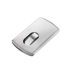 TROIKA SLIDE rangement de cartes de visites Acier inoxydable