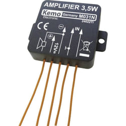 Kemo - Amplificateur Mono (kit monté) M031N 5 v/dc, 6 v/dc, 9 v/dc, 12 v/dc 3.5 w 1 pc(s)