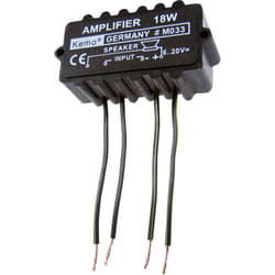 Kemo - Amplificateur Mono (kit monté) M033N 9 v/dc, 12 v/dc, 18 v/dc, 20 v/dc 18 w 4 ω 1 pc(s)