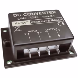 enquête Kemo M038N kit monté Contenu: 1 pc(s) description Ce convertisseur de tension permet d'alimenter les appareils 12 V D ...