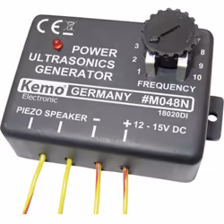 Description générale Le générateur d'ultrasons Kemo est un appareil haute performance conçu pour éloigner les nuisibles tels  ...