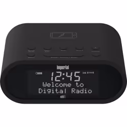 Telestar DABMAN d20, Réveil numérique, Noir, DAB+, FM, 87,5 - 108 MHz, 6,86 cm (2.7"), 5 W