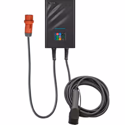 Telestar 100-300-1/1 borne de chargement de véhicules électriques Noir Plastique Mur 3 Écran integré LCD 8,89 cm (3.5")
