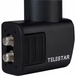 Telestar SKYTWIN HC LNB convertisseur abaisseur de fréquence Low Noise Block (LNB) 10,7 - 11,7 GHz Noir