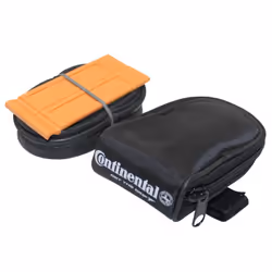 Sacoche de selle vélo route avec chambre à air + 2 démontes pneus course Continental 700C Presta