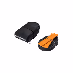Sacoche de selle vélo route avec chambre à air 60mm + 2 démontes pneus course Continental 700C Presta