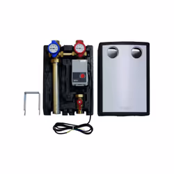 Vaillant ecoTEC exclusiv groupe de tuyaux 0020191817 2 vannes d'arrêt à bille avec thermomètres intégrés dont clapet à bille  ...