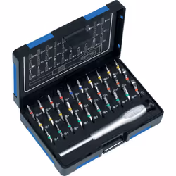 EMBOUTS DE PRECISION 50834 31PCES Dimensions 155 x 105 x 40 mm Poids 396 Taille de l'emballage 1