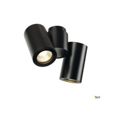 Plafonniers intérieurs enola b spot double applique et plafonnier noir GU10 max. 2x50W SLV 151830