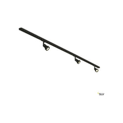 Systèmes rail 1 allumage 230V led puri track Kit 1 allumage noir 2x1m 3x puri spot et sources led SLV 143190
