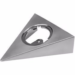 Cadre de montage acier brossé triangulaire 140x135x43mm pour spot encastrement Ø 57mm DL 126 SLV 112175 Cadre de montage pour ...