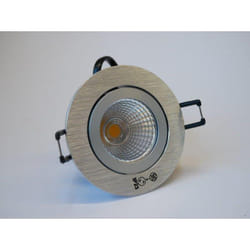 SLV - Spot encastre led 6.6W interieur alu brosse rond ø 82mm orientable 3000K 580lm 38° 230V non-dimmable IP23 pireq 68