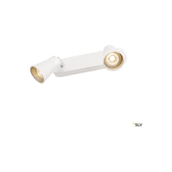 Plafonniers intérieurs led avo applique et plafonnier intérieur double blanc GU10/QPAR51 2x 50W max SLV 1000890