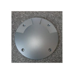 Cache reflecteur anthracite 2 fenêtres Ø 170mm (sans module LED) pour encastré de sol extérieur BIG PLOT