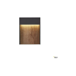 Appliques extérieures led flatt applique extérieure anthracite/imitation bois led 14W 3000/4000K IP6 SLV 1002953
