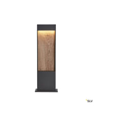 SLV - Bornes Extérieures led flatt 65 borne extérieure anthracite/imitation bois led 97W 3000/4000K ip 1002957